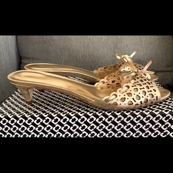 Coach Gold Sandals - Picture 2 of 3